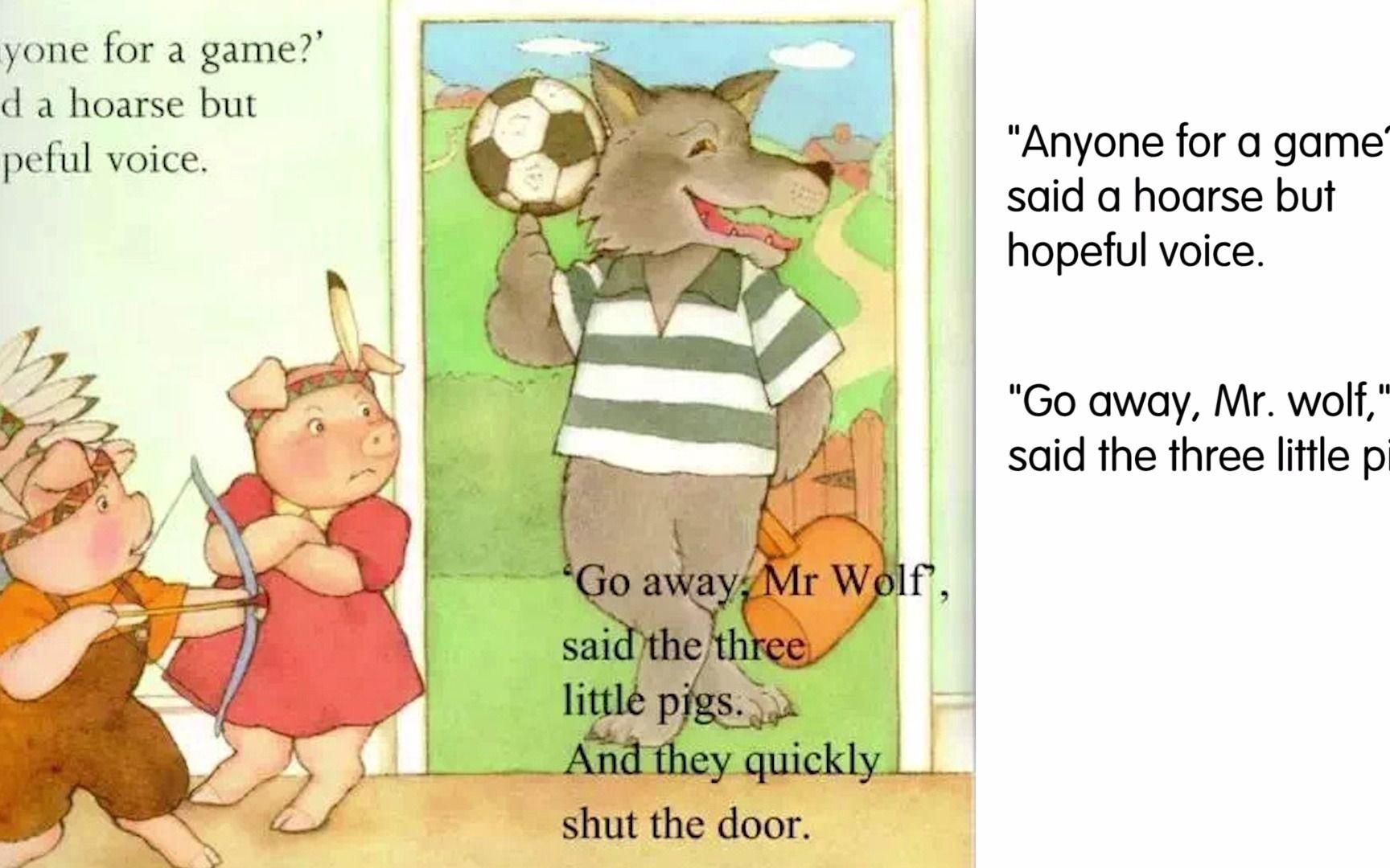 儿童港 绘本《go away mr.wolf》