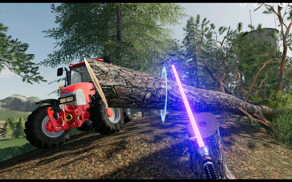 模拟农场19 用激光剑砍树咋样_单机游戏热门视频