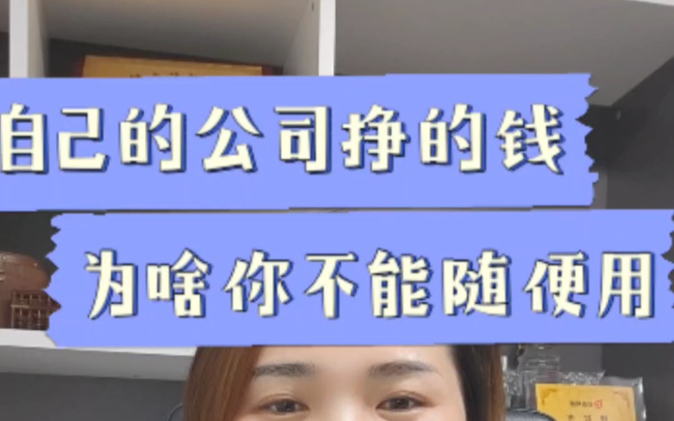 老板为什么不能随便用公司的钱?我的公司,为什么不能从公司拿钱?我开的公司,公司的钱凭啥不能随便用?哔哩哔哩bilibili