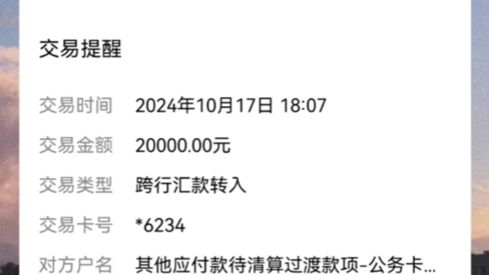 两万块钱的国补今天到账了哔哩哔哩bilibili