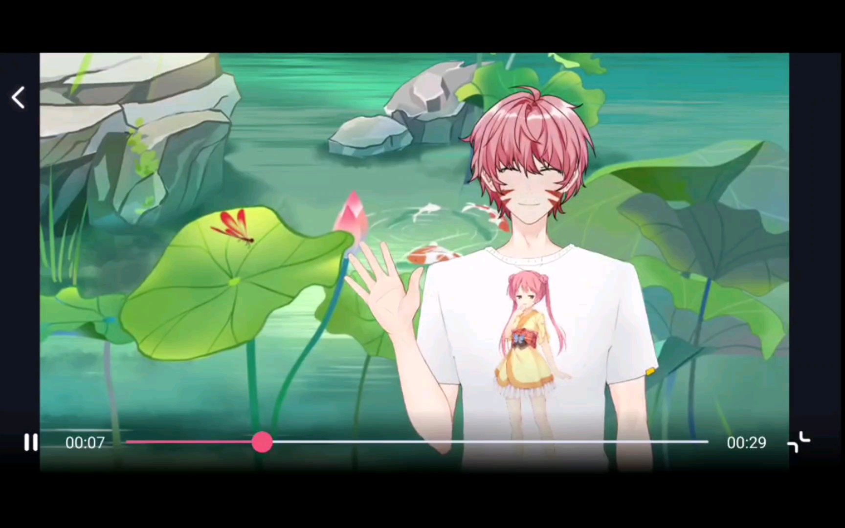 我往自己必剪虚拟形象上印上鞍马小春