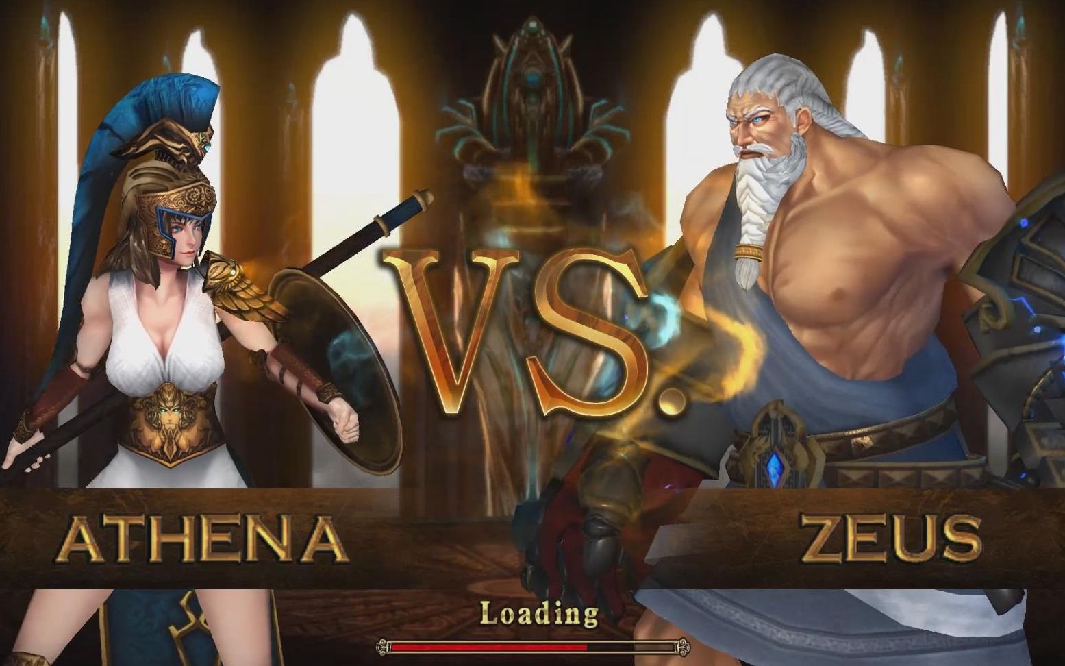 真神仙打架希腊神话女神雅典娜vs宇宙之王宙斯