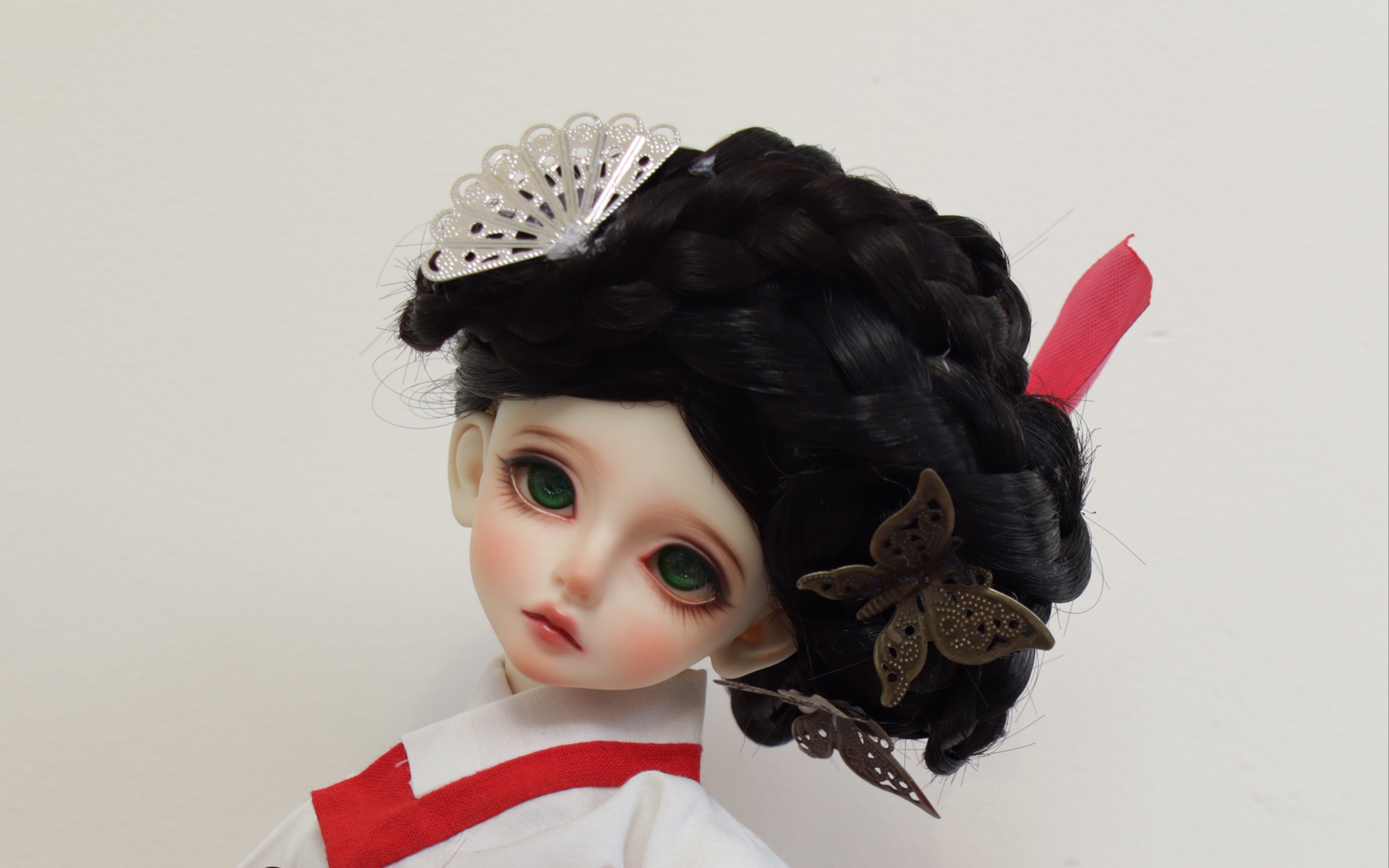 【bjd自制娃衣】bjd韩服,一直有在迷朝鲜妓生,所以就对自己家的娃动手