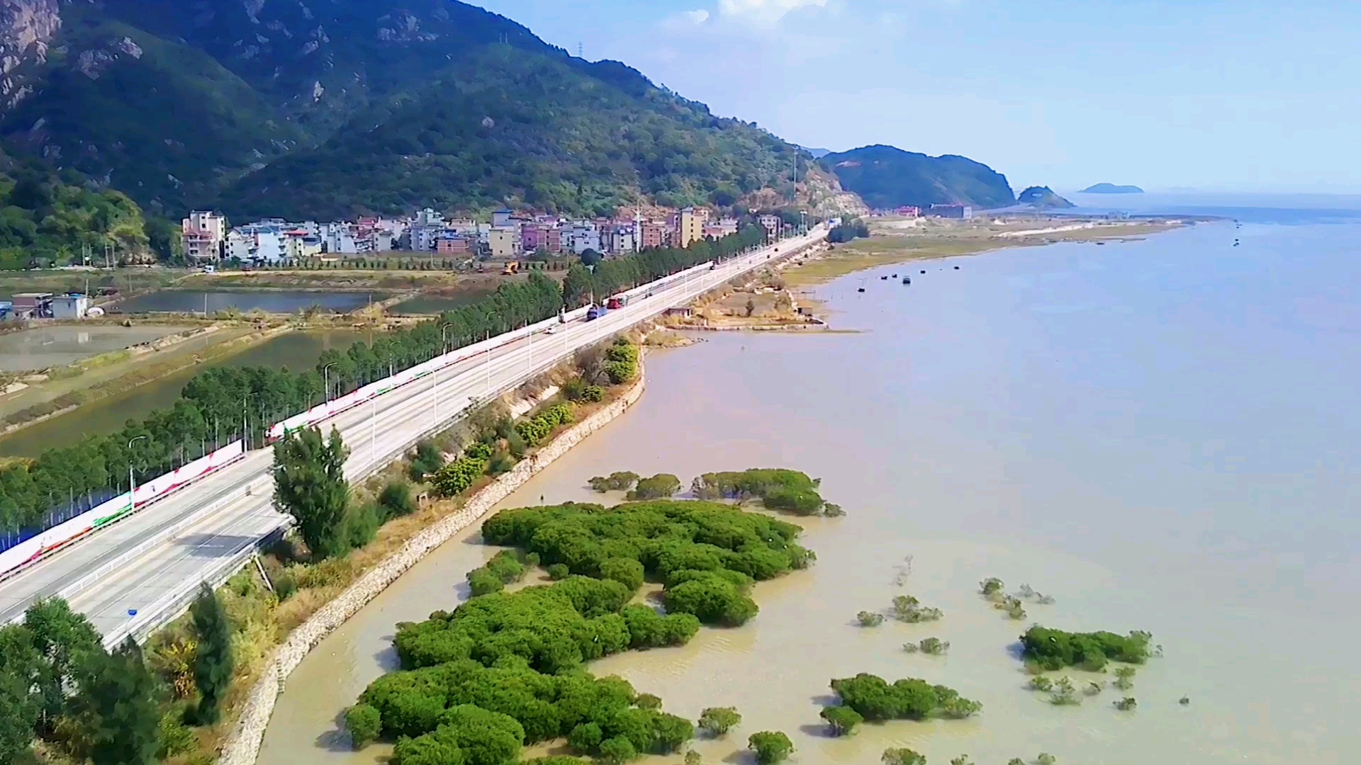 航拍连江山海湿地公园!