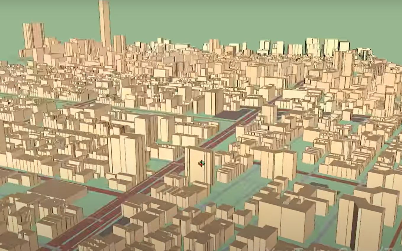 [图]su快速生成城市建筑群模型 在SketchUp中导入OpenStreetMap数据的三种方法