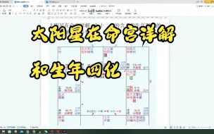 Download Video: 太阳星在命宫详解，和生年四化的含义讲解紫微斗数