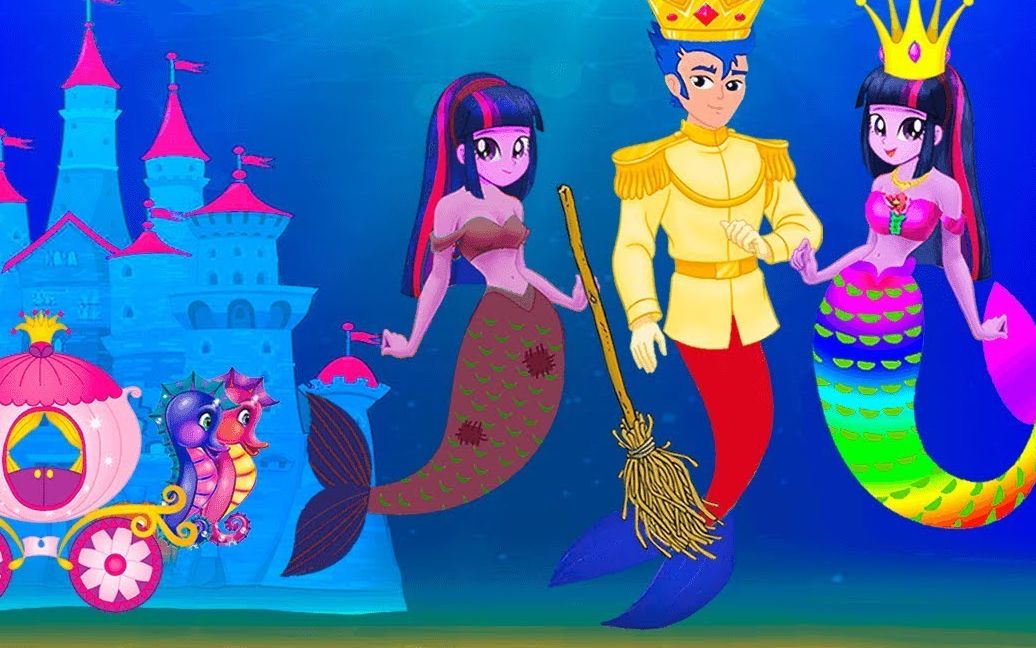 小马宝莉来到海底世界化身灰姑娘穿上美人鱼裙子了吗?结局如何