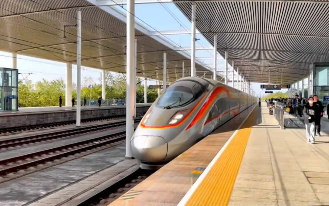 舞动的红丝带 中国复兴号智能动车组 高铁 火车迷 复兴号 火车