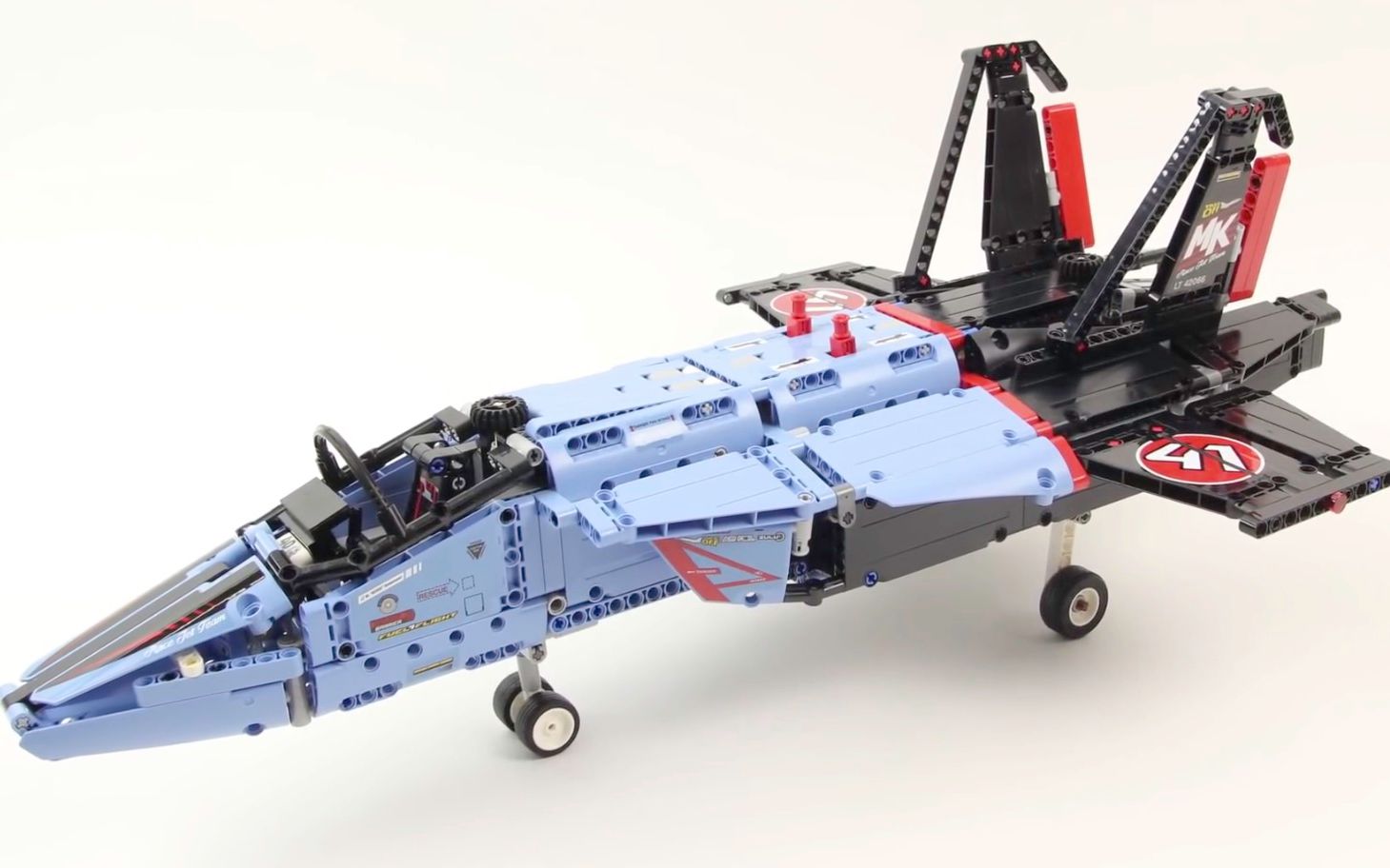 乐高经典介绍搭建快放legotechnic系列42066airracejet喷气飞机