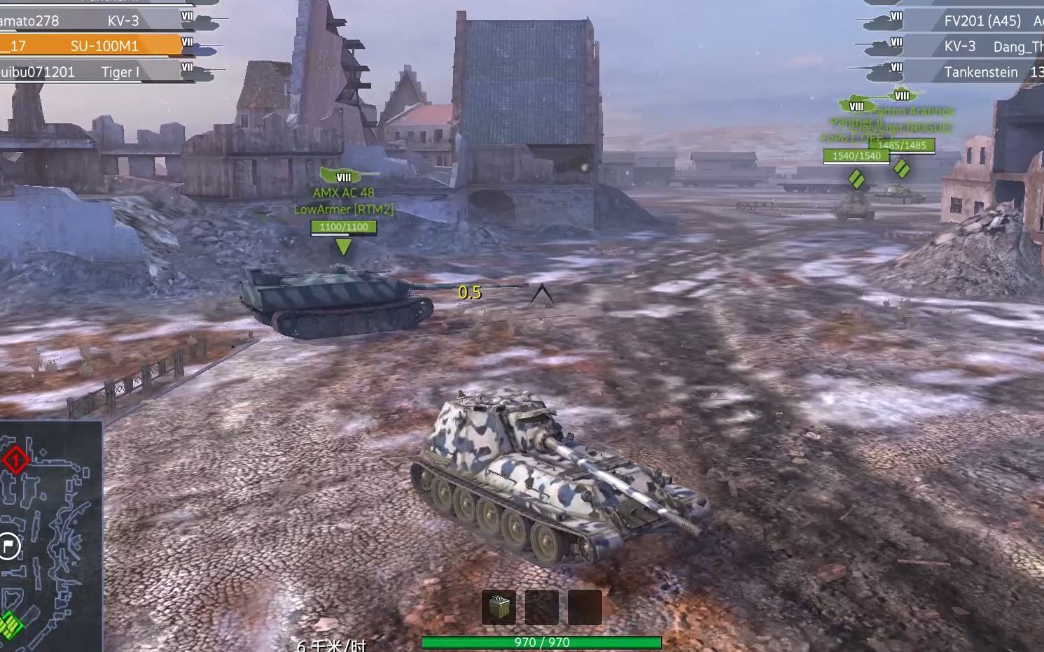 【坦克世界闪击战】苏系毒瘤,七级坦克歼击车——su100m1