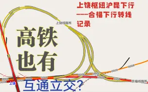 Download Video: 【CR纪实】你见过高铁上匝道跑互通立交吗？双层高铁站建在铁路十字路口上？上饶枢纽沪昆-合福转线全记录