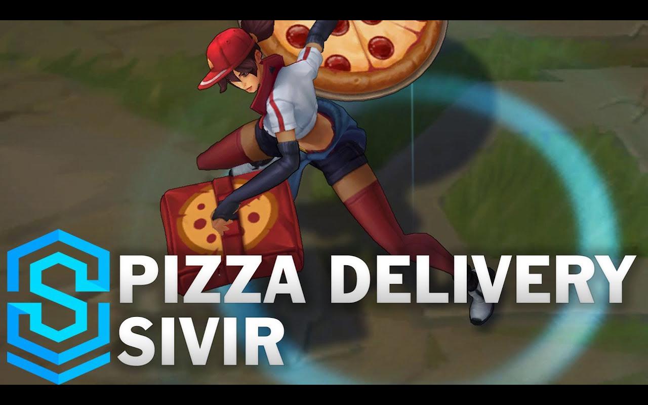 「皮肤档案室」希维尔·战争女神 —— 送披萨的小姐姐 - 英雄联盟