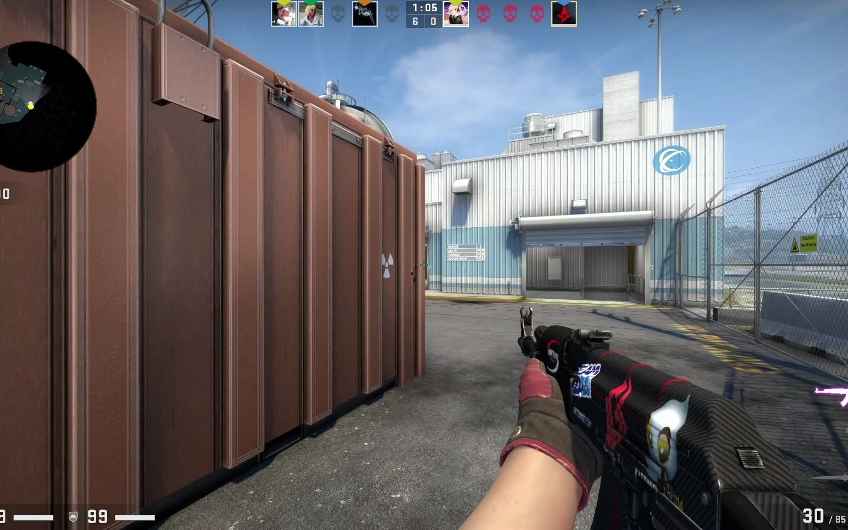 排位nuke大比分落后也不慌,大警图成功追平比赛