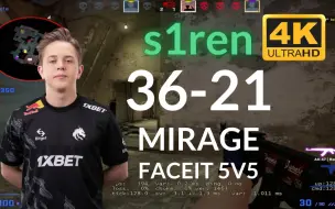 Download Video: Spirit s1ren (36-21) (荒漠迷城MIRAGE) @ FACEIT天梯