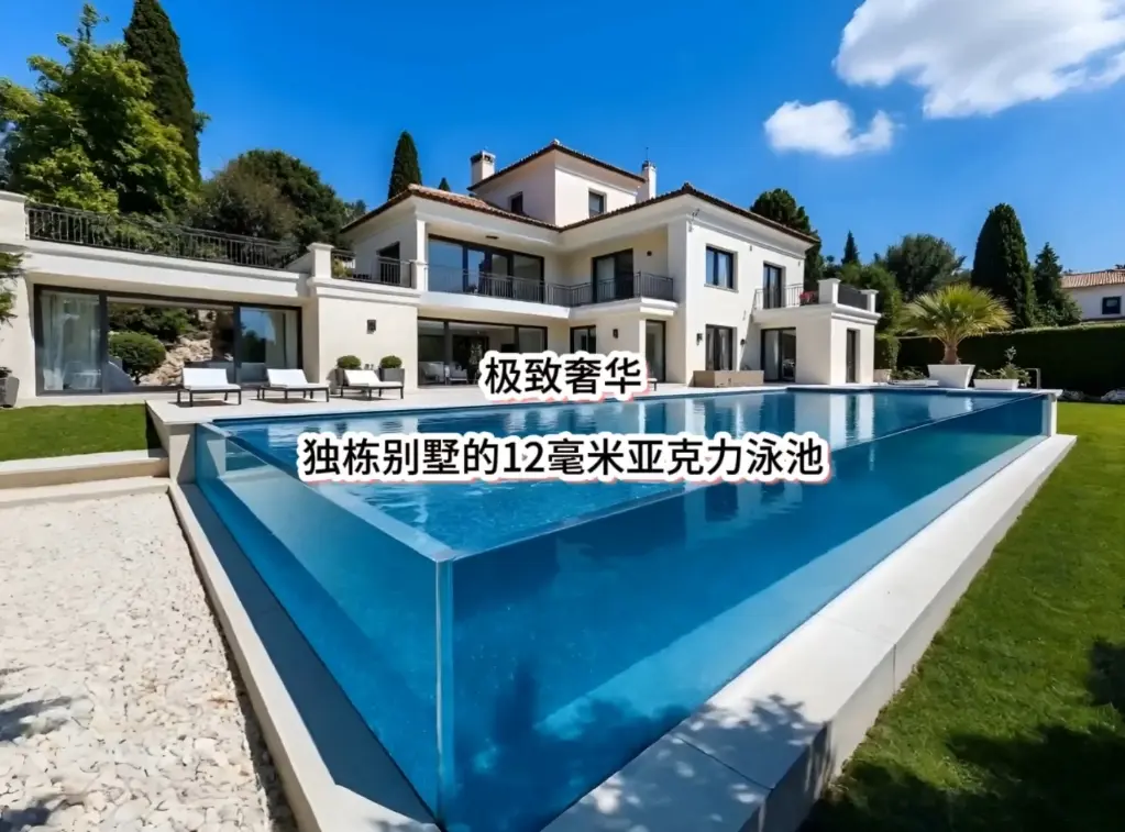 顶级别墅的泳池,你没见过!亚克力透明泳池#无边际泳池 #透明亚克力泳池 #无边际泳池工厂 #亚克力泳池厂家 #泳池设计 #无边际泳池 #干净的 ...
