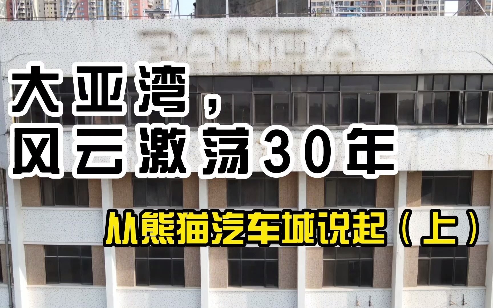 30年前的大亚湾楼市有多疯狂?从熊猫汽车城说起...哔哩哔哩bilibili