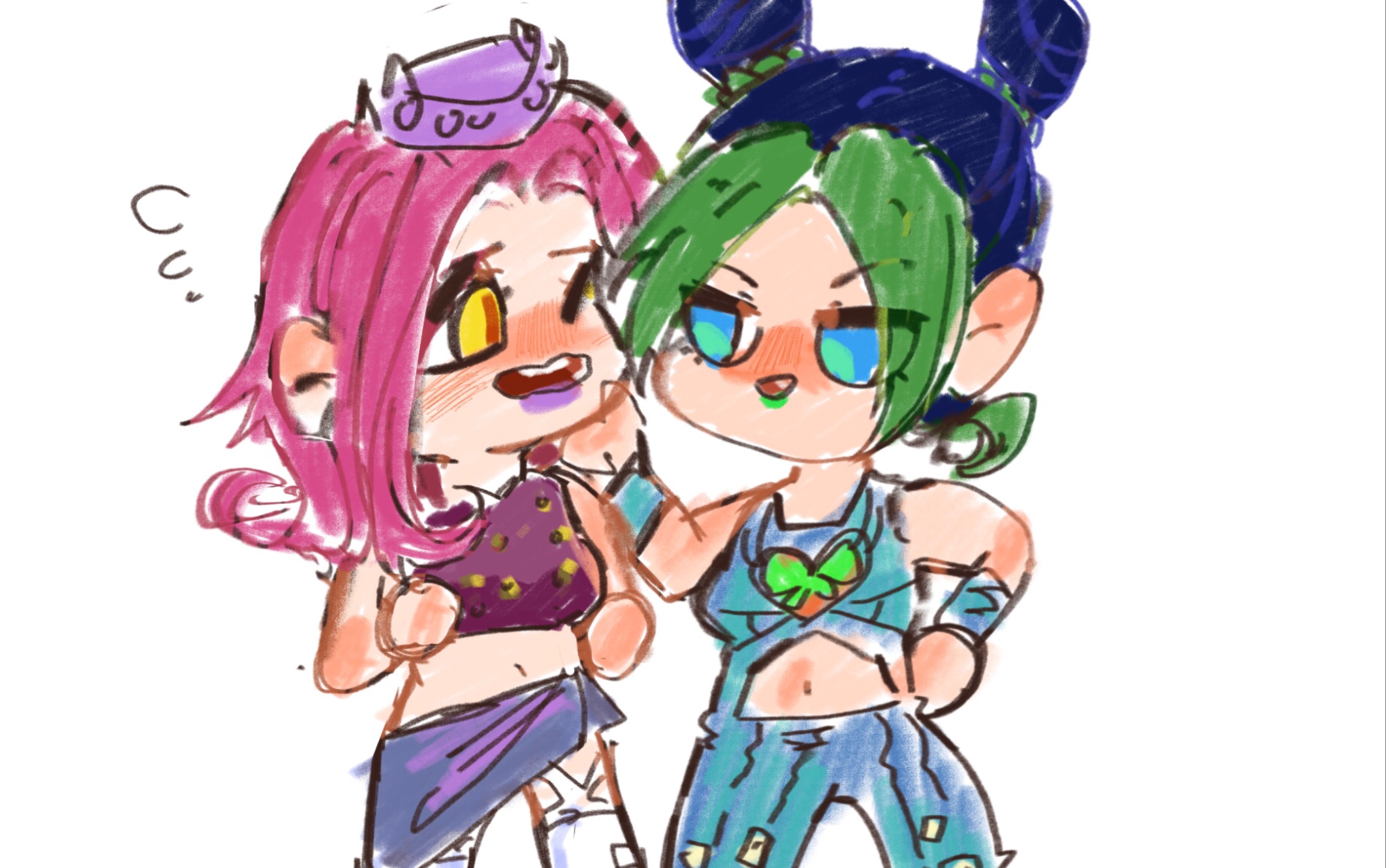 【jojo 】【绘画过程】安娜徐双人舞会