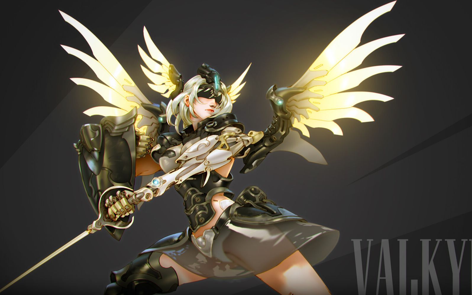 守望先锋天使之机械女武神(valkyrie)绘画过程_哔哩哔哩_bilibili