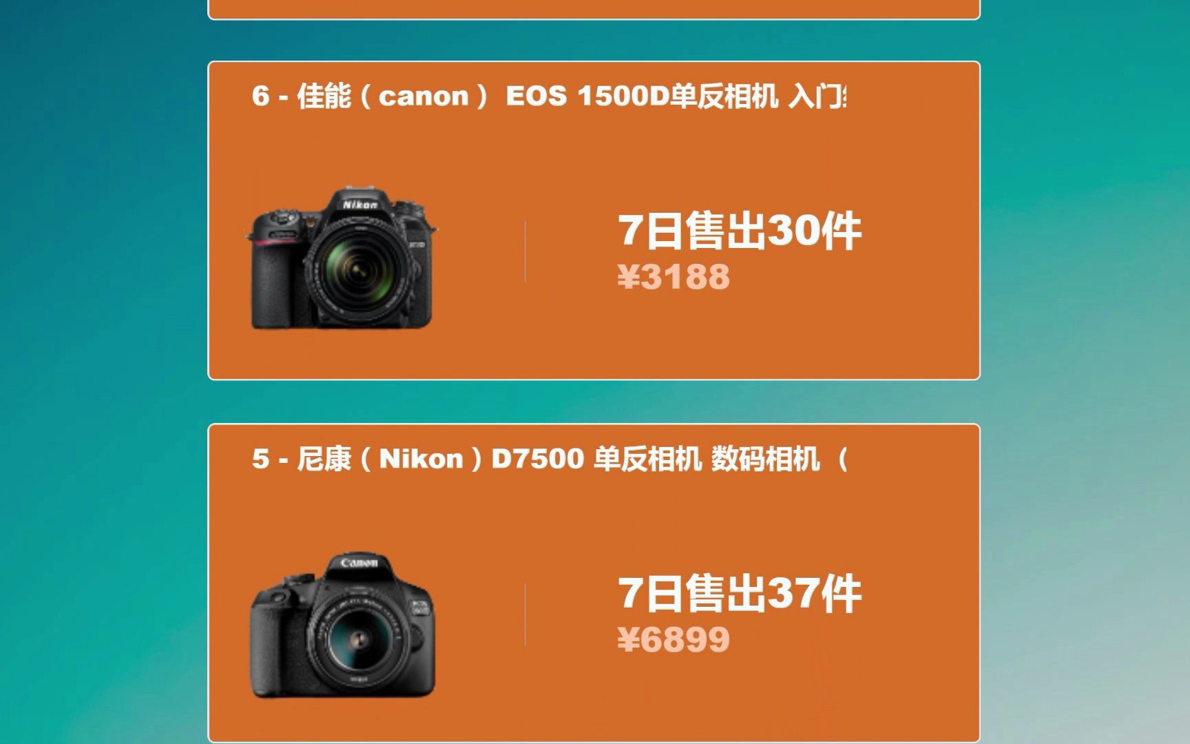 2023最新单反相机销量排行榜 佳能(Canon)EOS 90D 单反相机哔哩哔哩bilibili