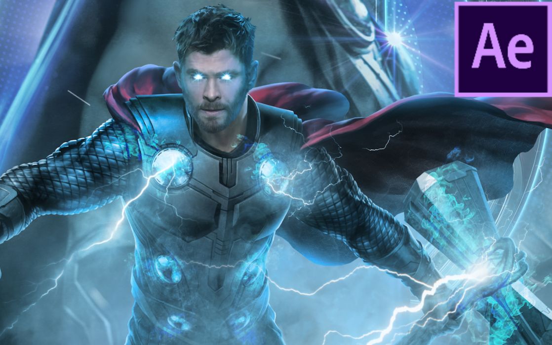 ae素材之雷神超酷闪电素材素材领取见评论
