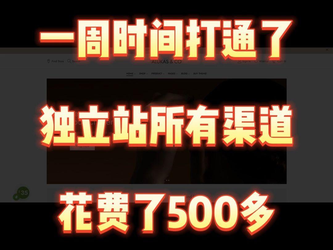 一周时间打通了独立站所有渠道,花费了500多哔哩哔哩bilibili