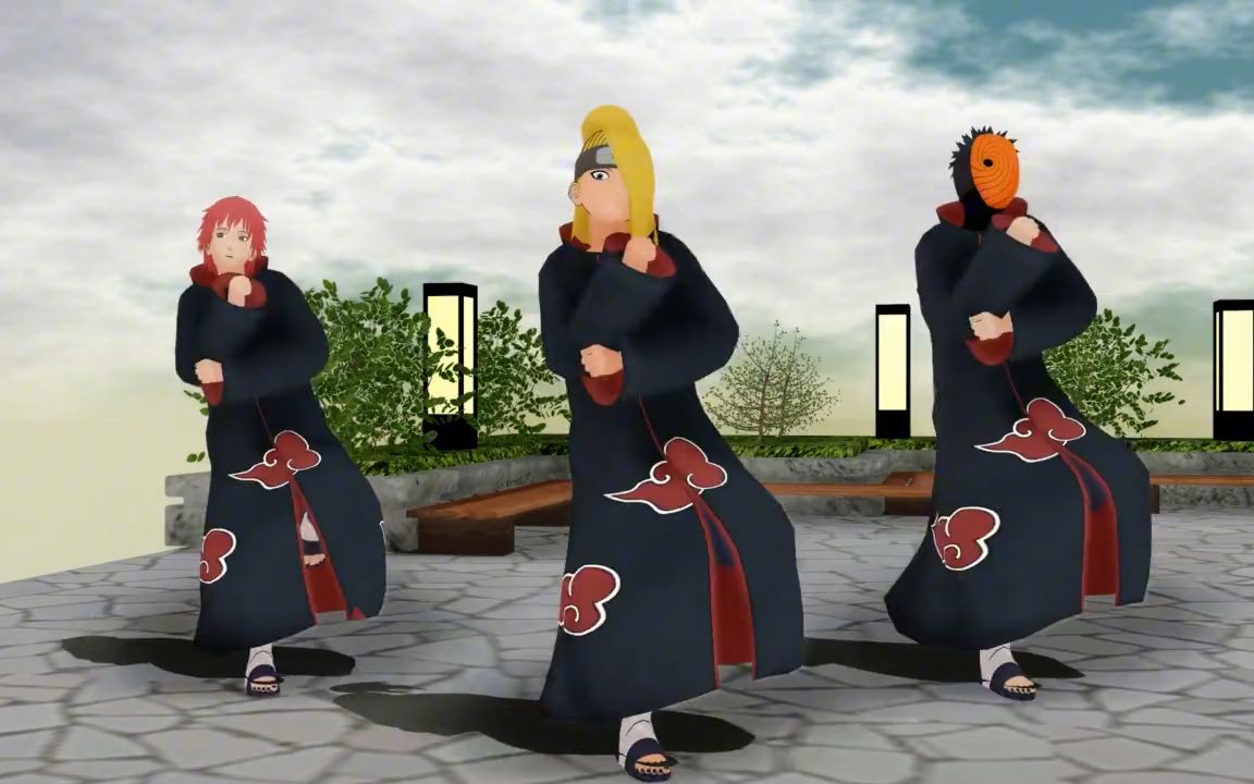 火影忍者晓组织迪达拉,带土,蝎,舞蹈酒醉的蝴蝶