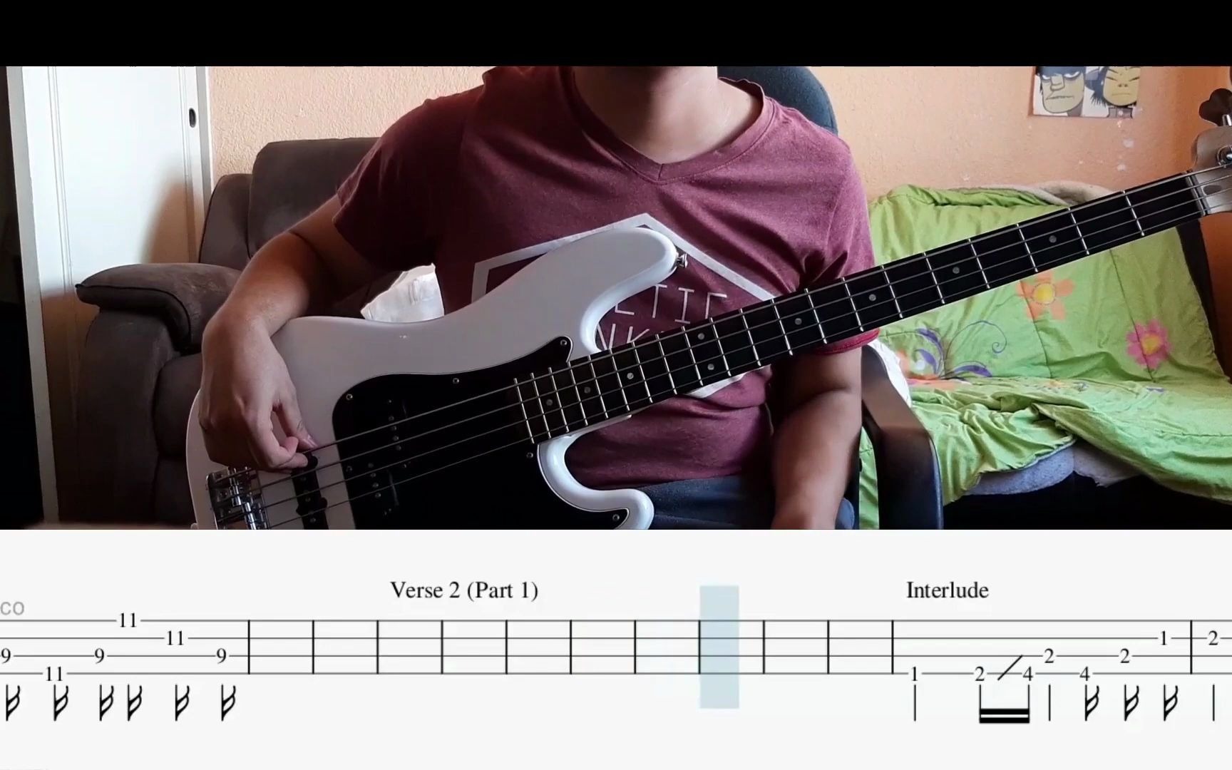 【bass tab谱】スパークル(sparkle) -radwimps