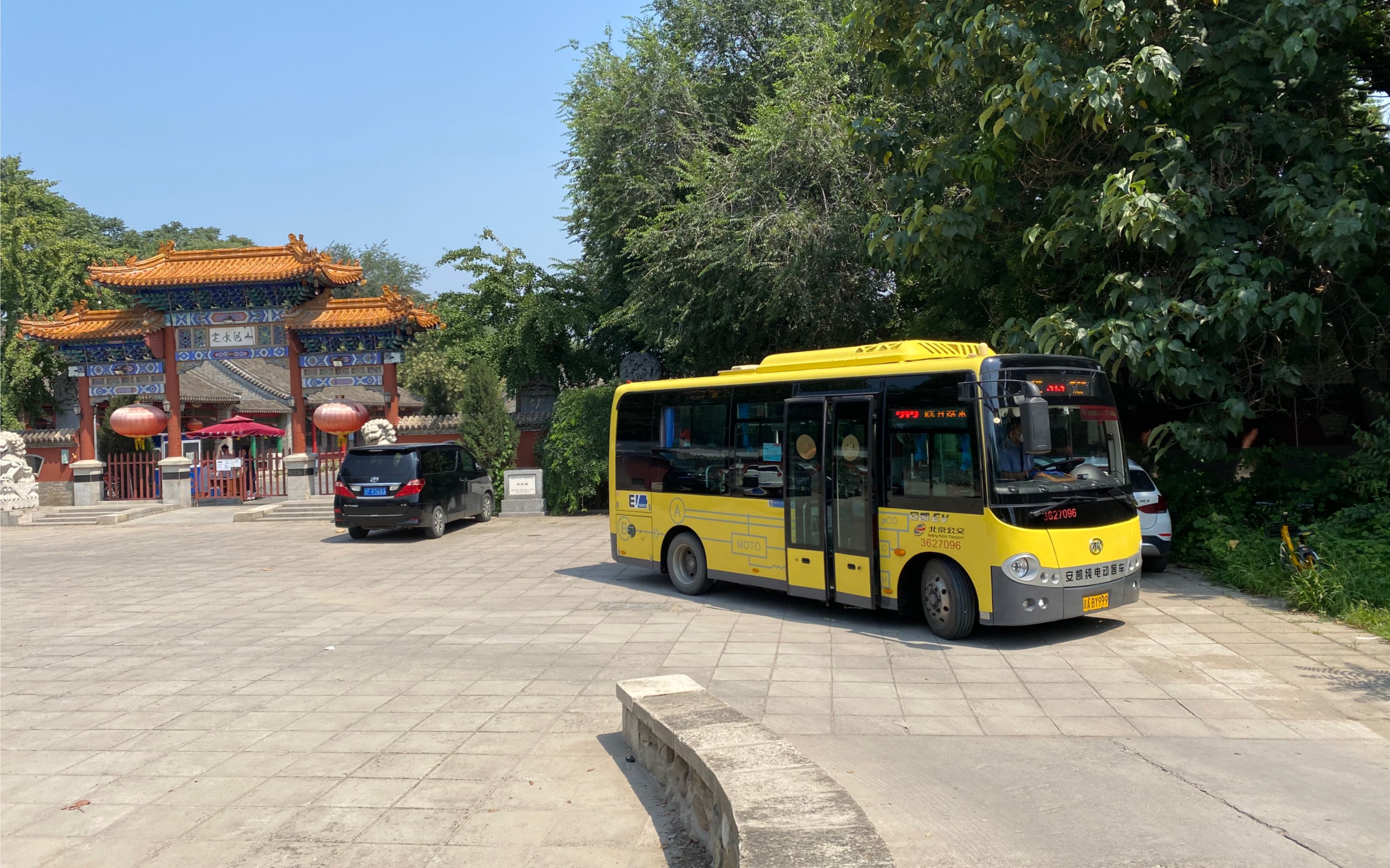 北京公交313路 晓月苑小区-大王庙 全程原速前方展望