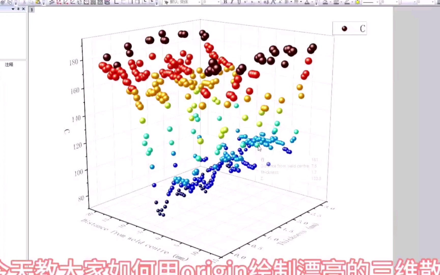 origin画三维散点图图片