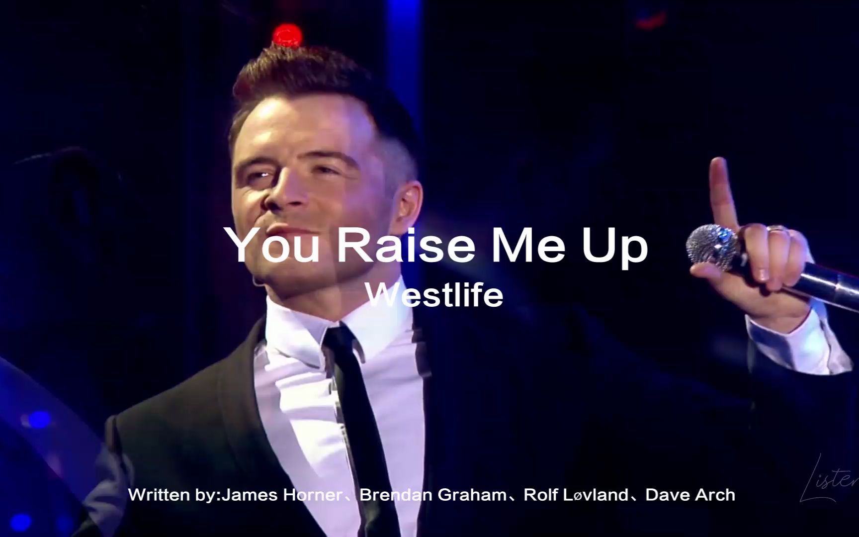 [图]Westlife西城男孩You Raise Me Up开口跪-天籁现场深情演绎，你鼓舞了我，让音乐跨越国界震撼人心【中秋快乐】