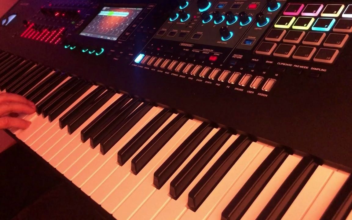 罗兰合成器 roland fantom -purple rain