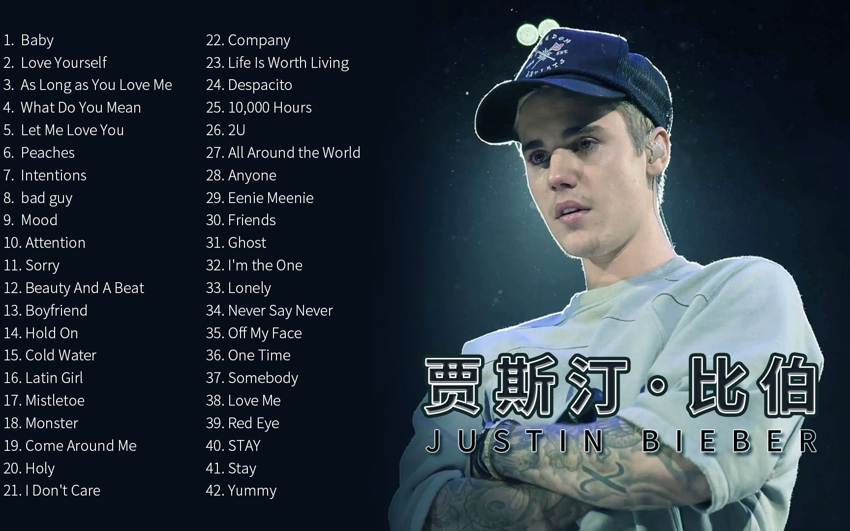 [图]精选【贾斯汀·比伯】Justin Bieber 经典好听的音乐合集