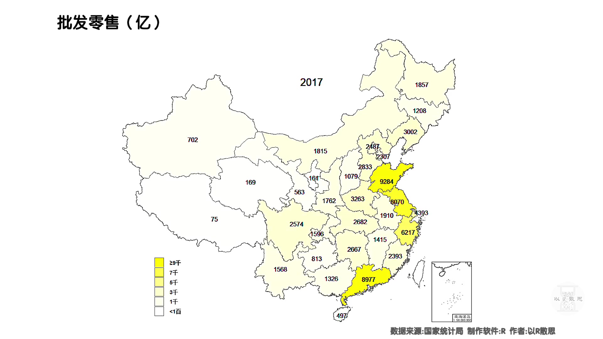 全国各省GDP变化动态地图二 (行业细分:农林牧渔、工业、建筑业、批发零售、交通运输和邮政仓储、住宿餐饮、金融业、房地产等))哔哩哔哩bilibili