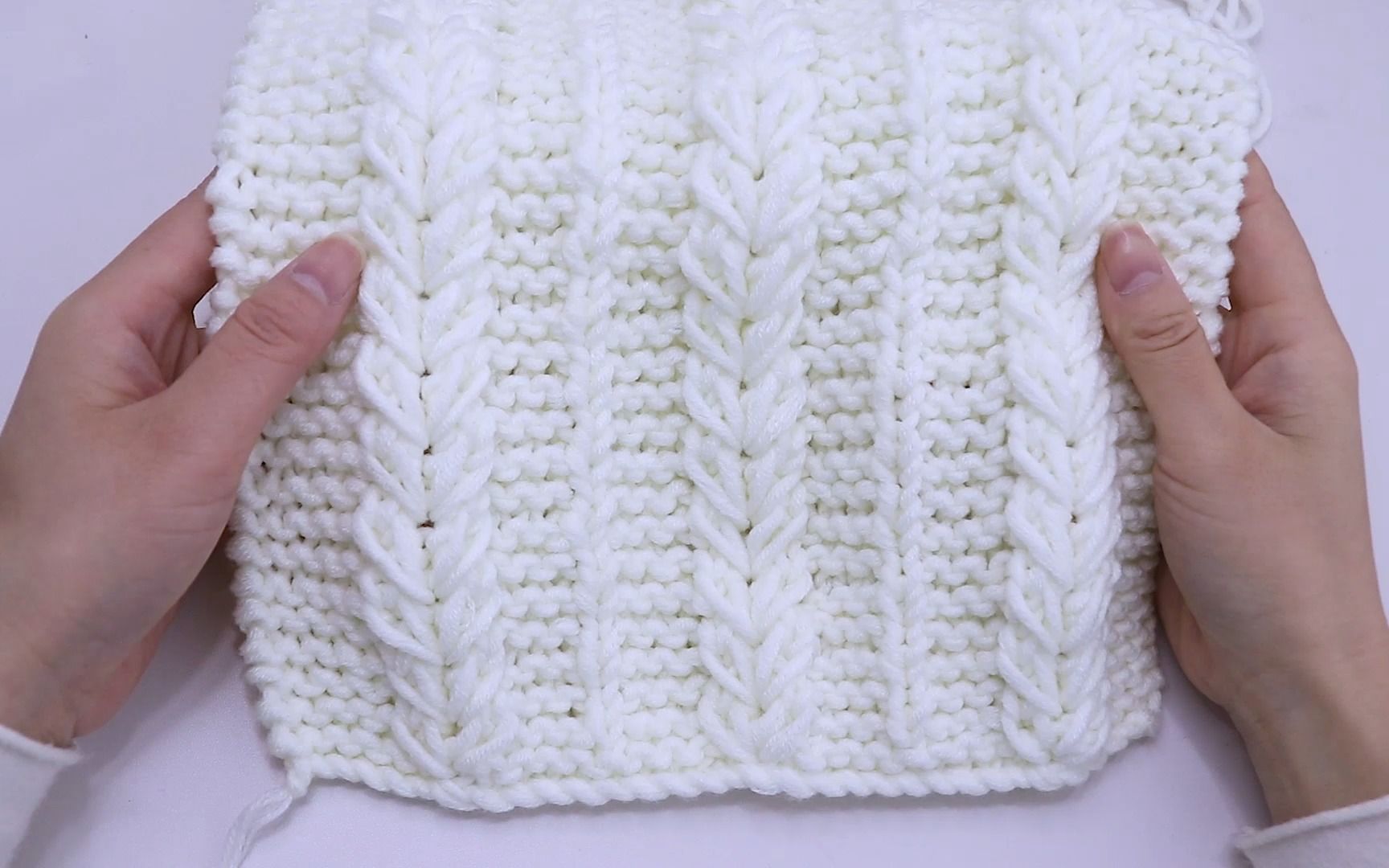 单面心连心围巾编织视频教程