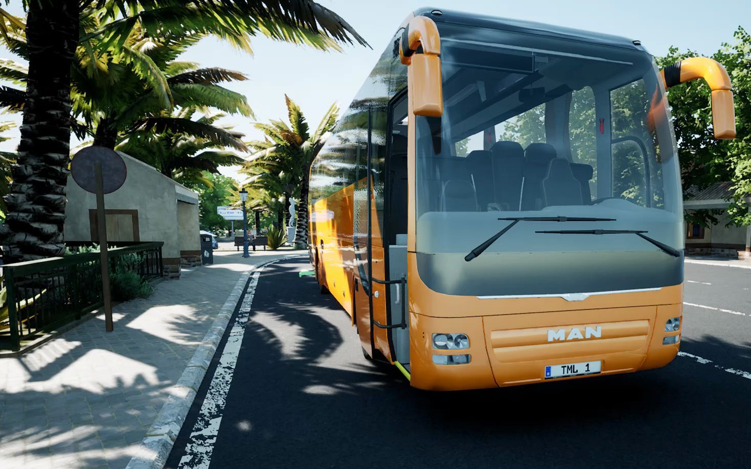 旅游巴士模拟#3:man lions coach行驶在狭zain lions coach12米行驶