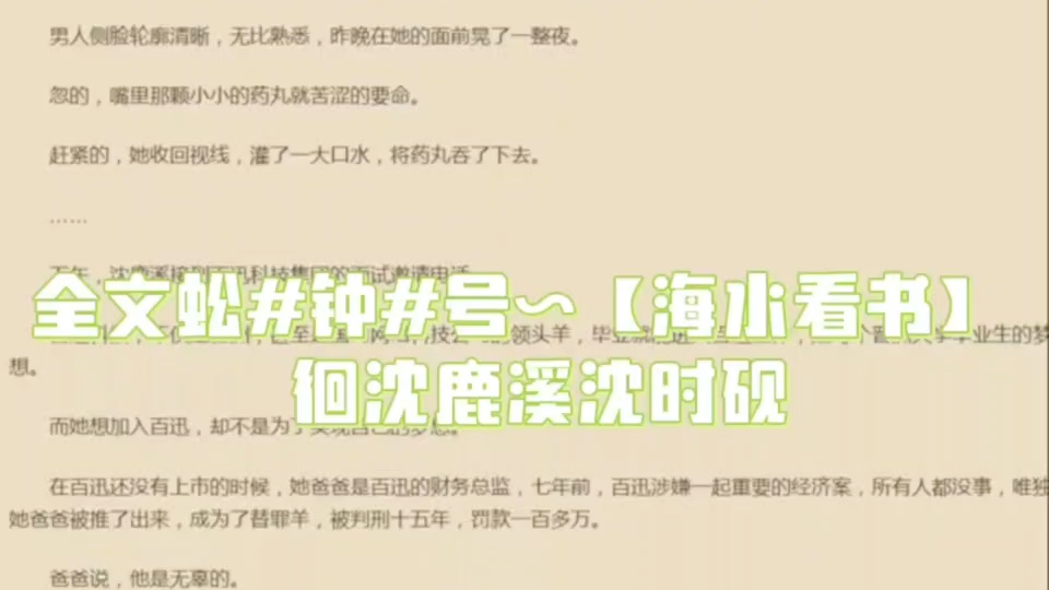 沈鹿溪沈时砚 《沈鹿溪沈时砚 》经典推荐哔哩哔哩bilibili