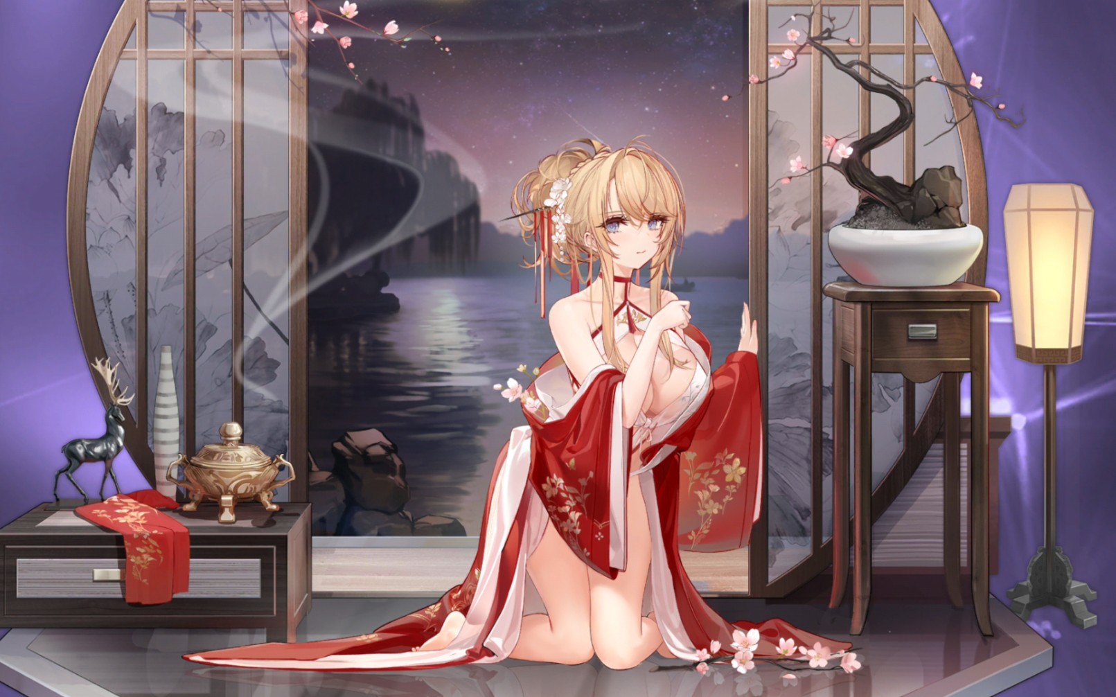 碧蓝航线 光荣 凉月香雪换装鉴赏