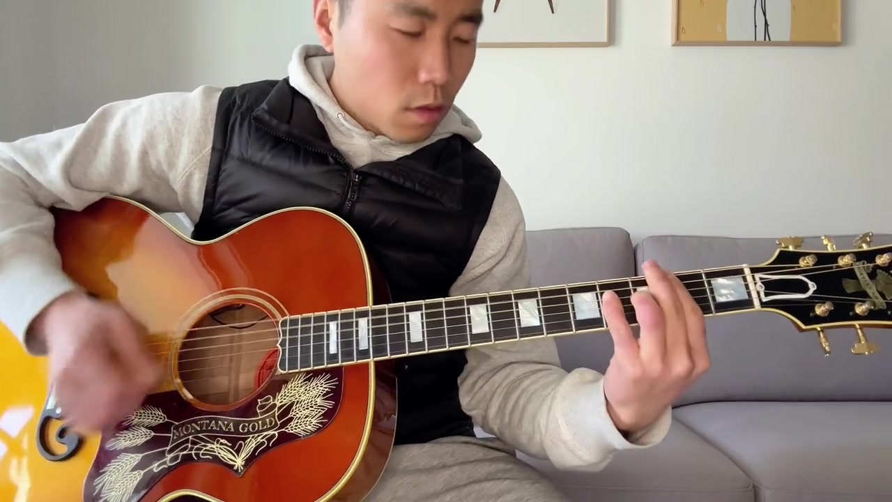 赵雷小行迹吉他扫弦示范吉他