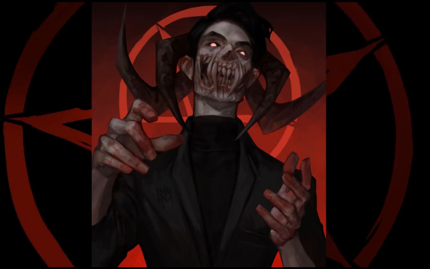 板绘教程外网大佬作品搬运暗黑系吸血鬼男爵