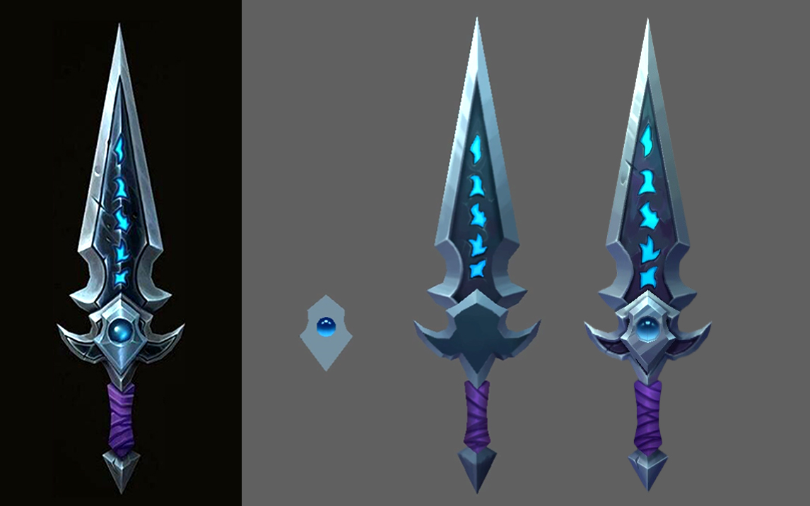 【3dmax】新手入门简单武器匕首模型制作详细教程,3d游戏建模_哔哩