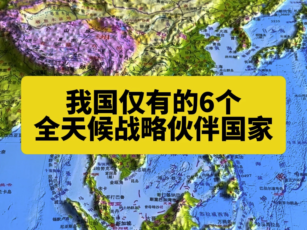 我国仅有的六个全天候战略伙伴国家哔哩哔哩bilibili