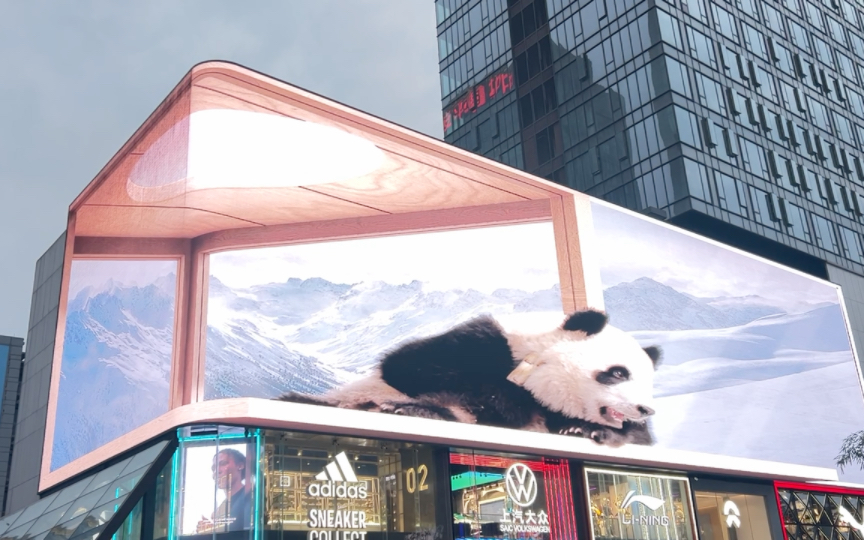 成都太古里 3d裸眼大熊猫