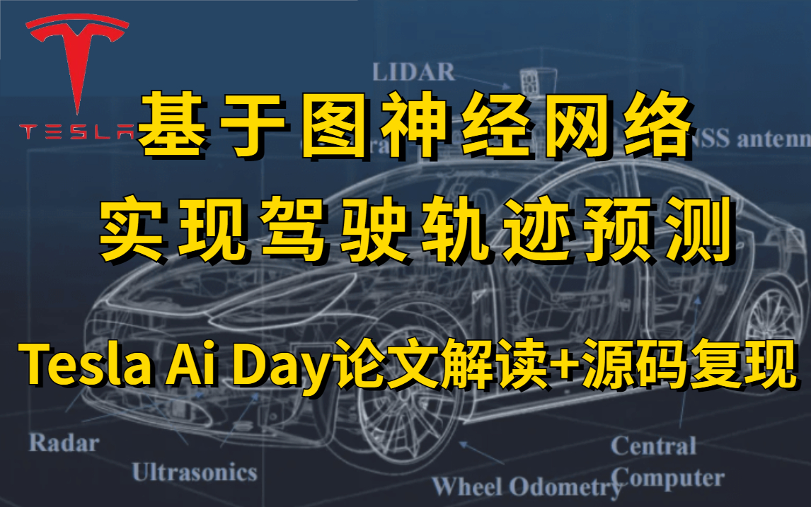 带你轻松解决论文!华理博士带你逐句解读CVPR顶会论文—基于图神经网络的驾驶轨迹预测+特斯拉Tesla Ai Day哔哩哔哩bilibili