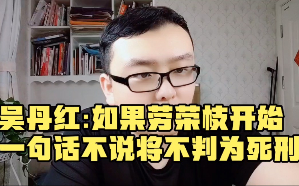 吴丹红:如果劳荣枝开始一句话不说将不判为死刑哔哩哔哩bilibili