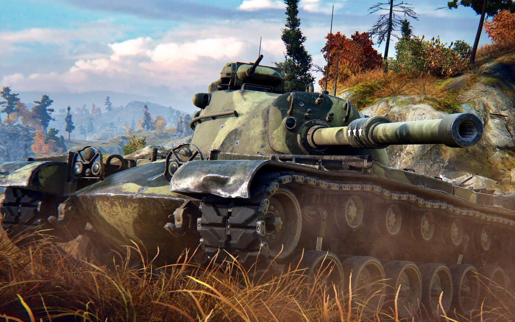 坦克世界:"美利坚灯塔"你亮我也亮的m48a5 真的不弱鸡!