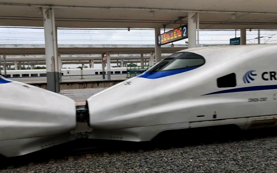 crh2a統型重聯出肇慶東站