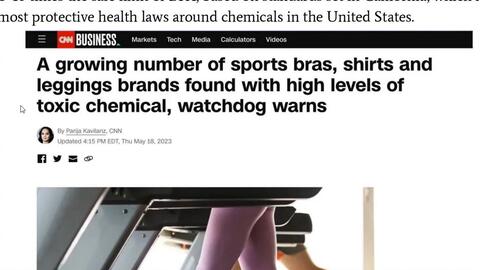A growing number of sports bras, shirts and leggings brands found with high  levels of toxic chemical, watchdog warns