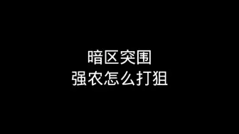 Descargar video: 暗区突围强农如何打狙