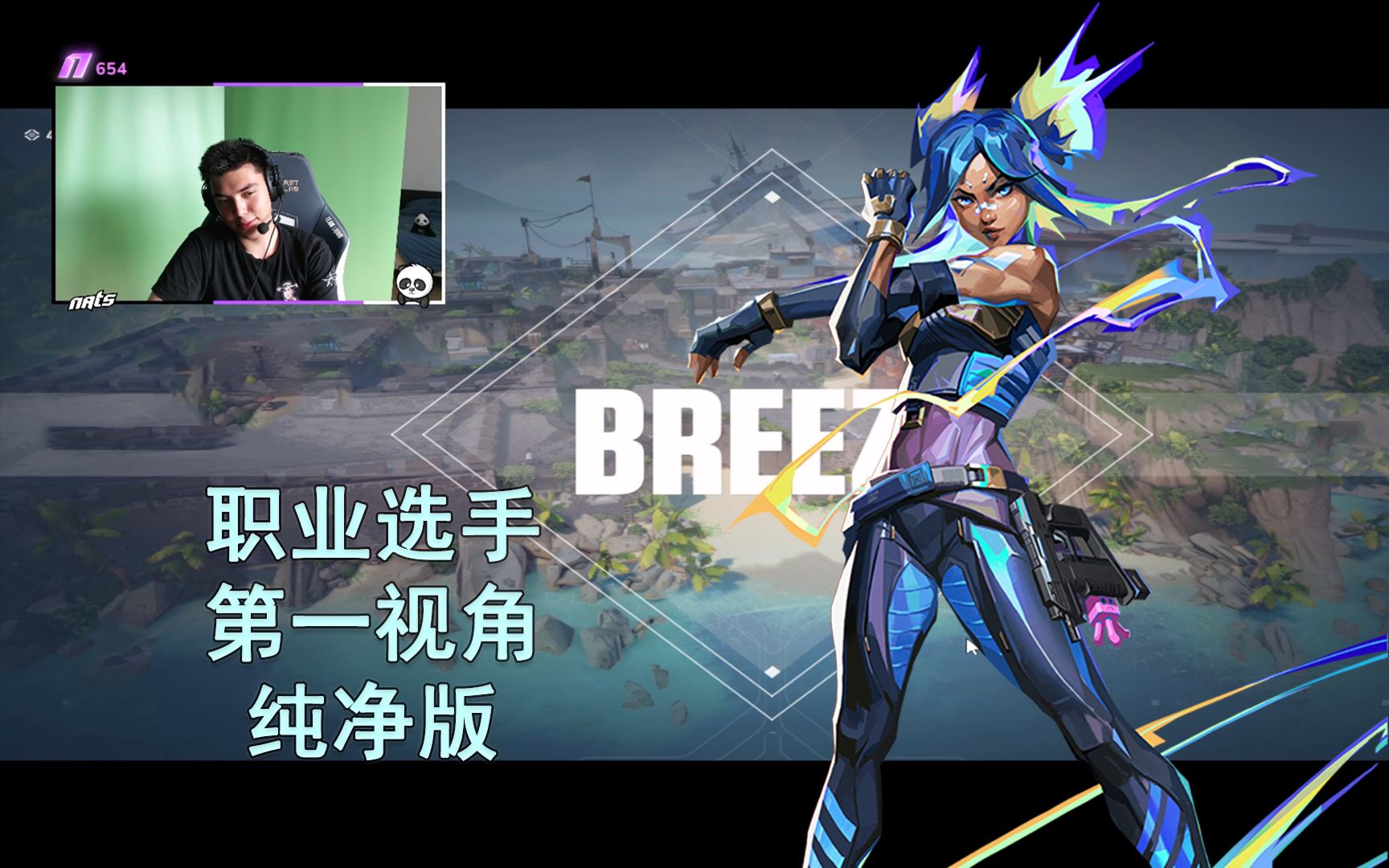 【Liquid nAts纯净版】微风岛屿Breeze霓虹Neon19杀对局 无畏契约职业选手POV决斗位第一视角纯净版电子竞技热门视频