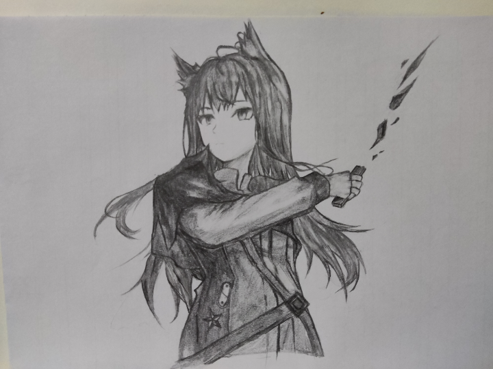 画两个德克萨斯_哔哩哔哩bilibili_明日方舟